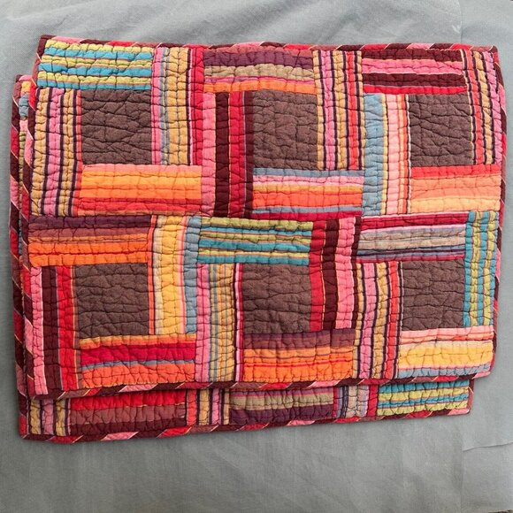 The Company Store Other - The Company Store Set Of 2 Patchwork Multicolored Cabin Rustic Pillow Shams